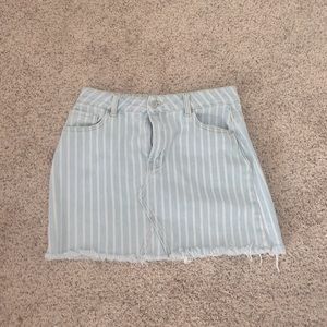 Striped Pacsun jean skirt